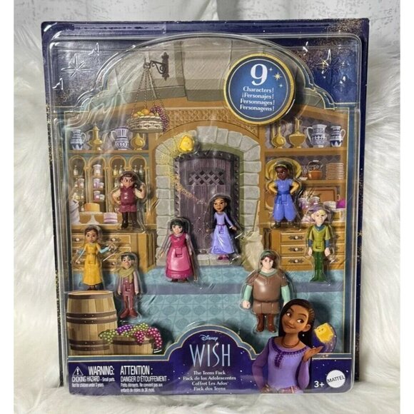 Mattel 2023 Disney Wish The Teens Pack 9 Figure Character Pack NEW - Picture 4 of 4
